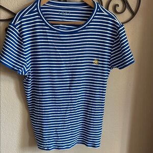 LOFT Royal Blue & White Striped Tee with Sun Motif